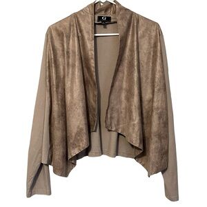 G by Giuliana reptile open front jacket‎ cardigan size 3X